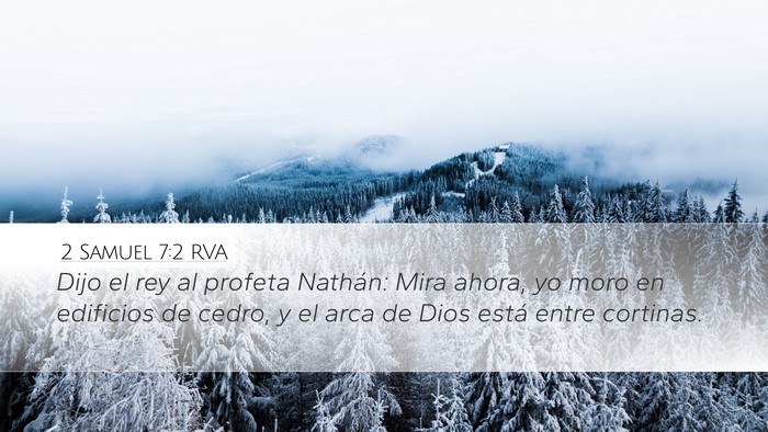 2 Samuel 7:2 RVA Bible Verse Image