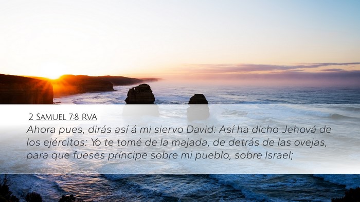 2 Samuel 7:8 RVA Bible Verse Image