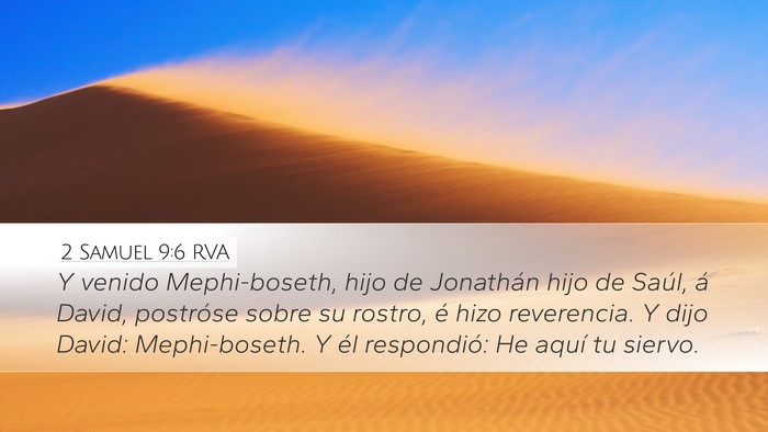 2 Samuel 9:6 RVA Bible Verse Image