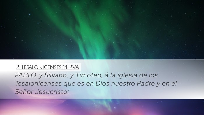 2 Tesalonicenses 1:1 RVA Bible Verse Image