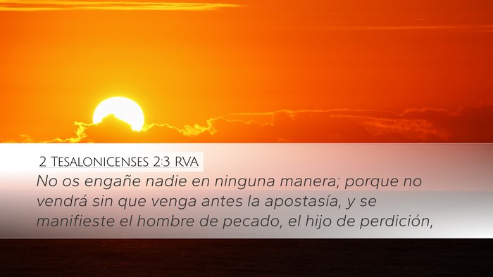 2 Tesalonicenses 2:3 RVA Bible Verse Image