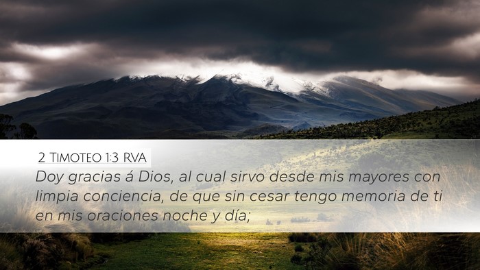 2 Timoteo 1:3 RVA Bible Verse Image