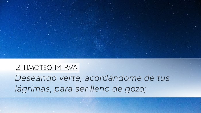 2 Timoteo 1:4 RVA Bible Verse Image