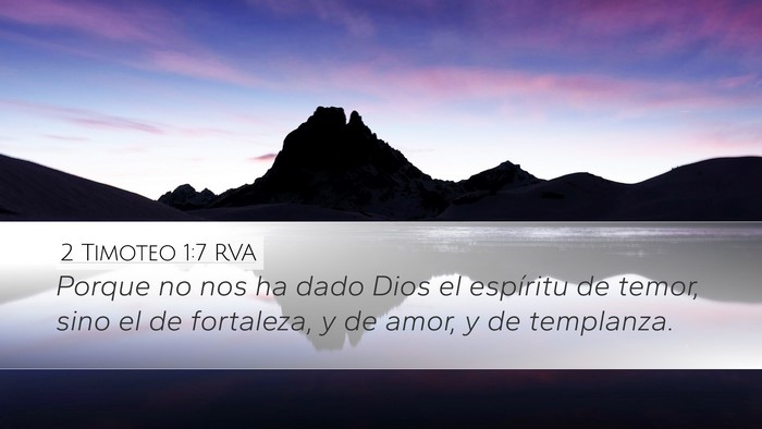 2 Timoteo 1:7 RVA Bible Verse Image