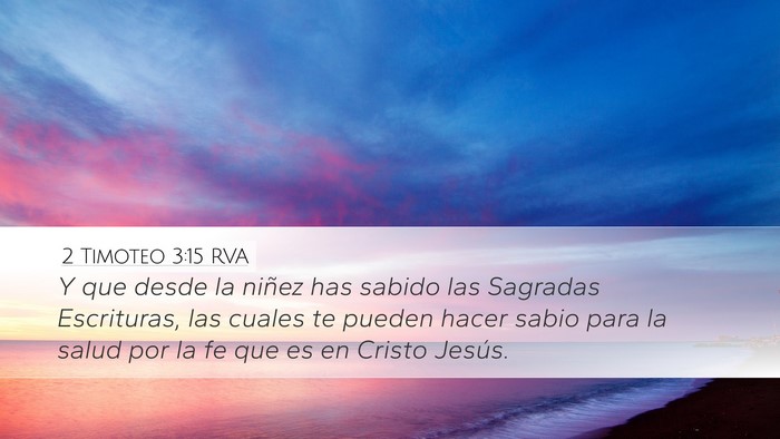 2 Timoteo 3:15 RVA Bible Verse Image