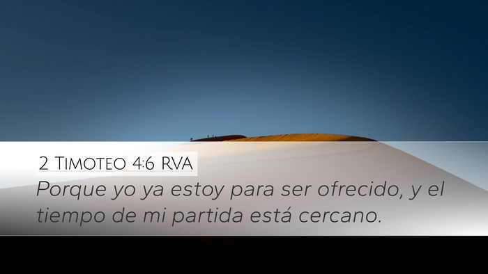 2 Timoteo 4:6 RVA Bible Verse Image