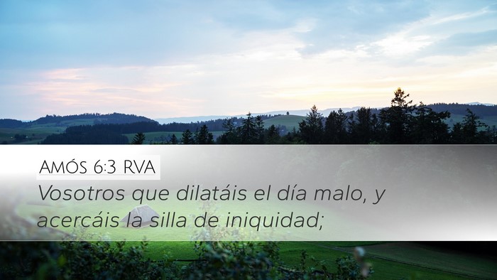 Amós 6:3 RVA Bible Verse Image