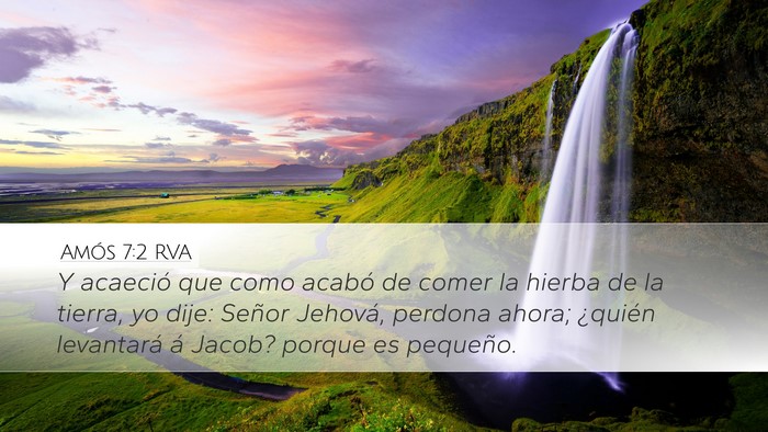 Amós 7:2 RVA Bible Verse Image