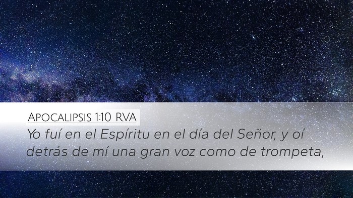 Apocalipsis 1:10 RVA Bible Verse Image