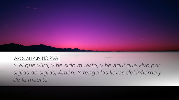Apocalipsis 1:18 RVA Bible Verse Image