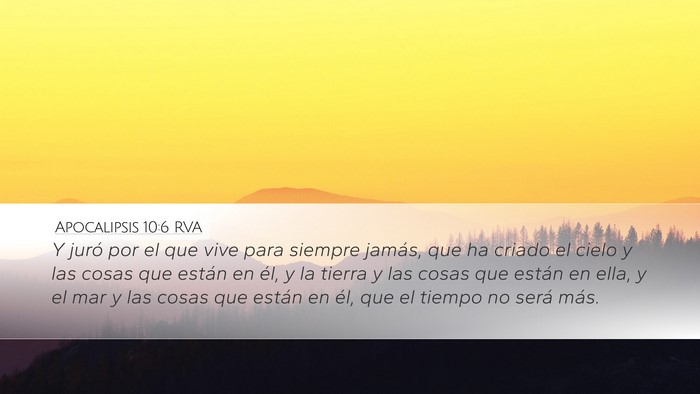Apocalipsis 10:6 RVA Bible Verse Image