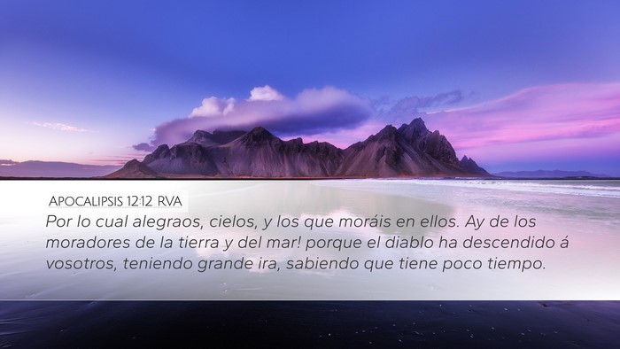 Apocalipsis 12:12 RVA Bible Verse Image