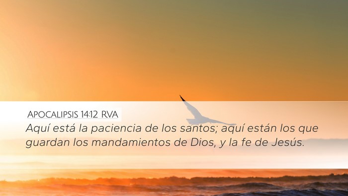 Apocalipsis 14:12 RVA Bible Verse Image