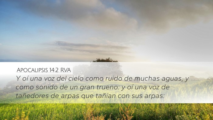 Apocalipsis 14:2 RVA Bible Verse Image