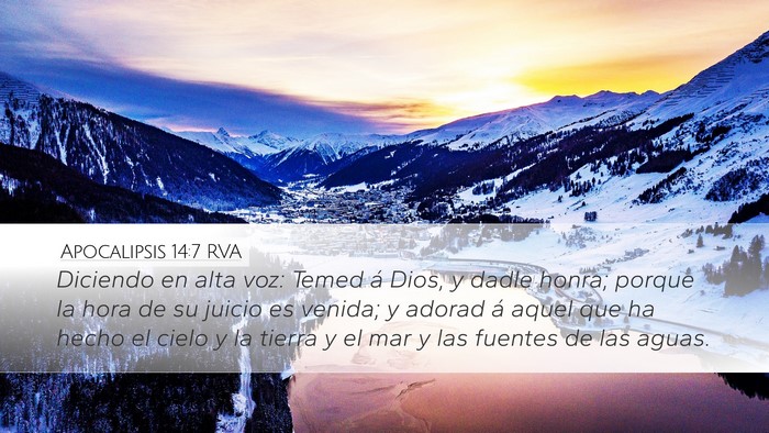 Apocalipsis 14:7 RVA Bible Verse Image