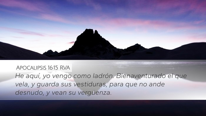 Apocalipsis 16:15 RVA Bible Verse Image