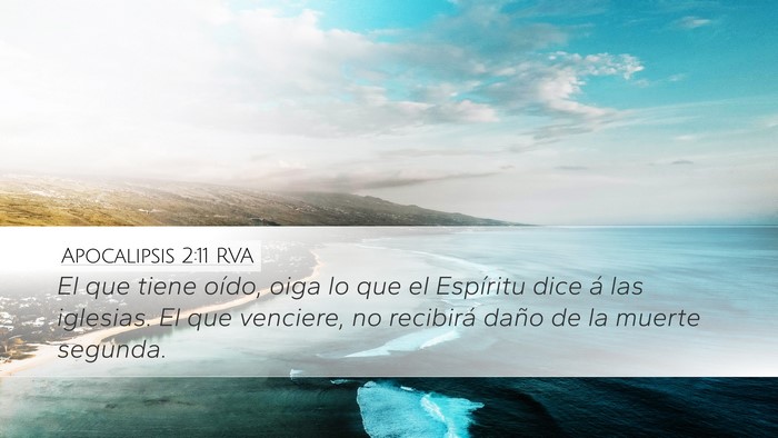 Apocalipsis 2:11 RVA Bible Verse Image