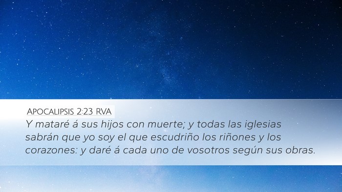 Apocalipsis 2:23 RVA Bible Verse Image