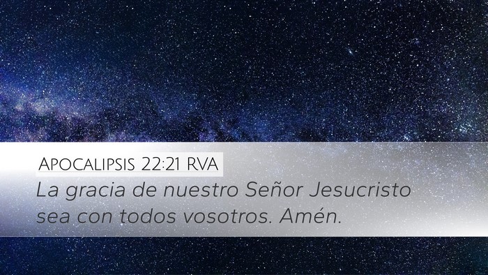 Apocalipsis 22:21 RVA Bible Verse Image
