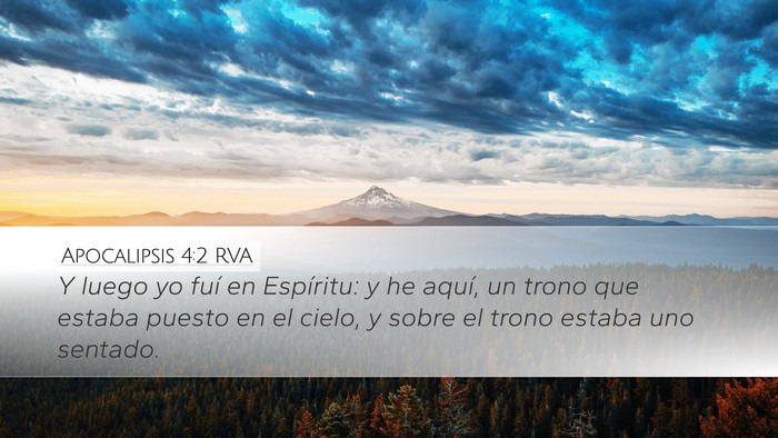 Apocalipsis 4:2 RVA Bible Verse Image