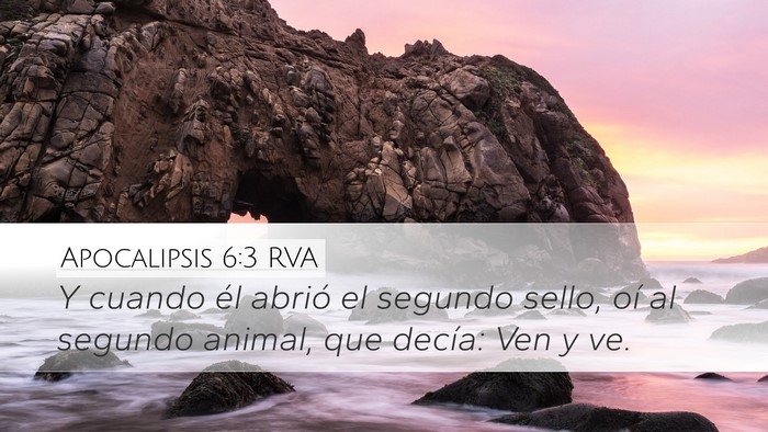 Apocalipsis 6:3 RVA Bible Verse Image