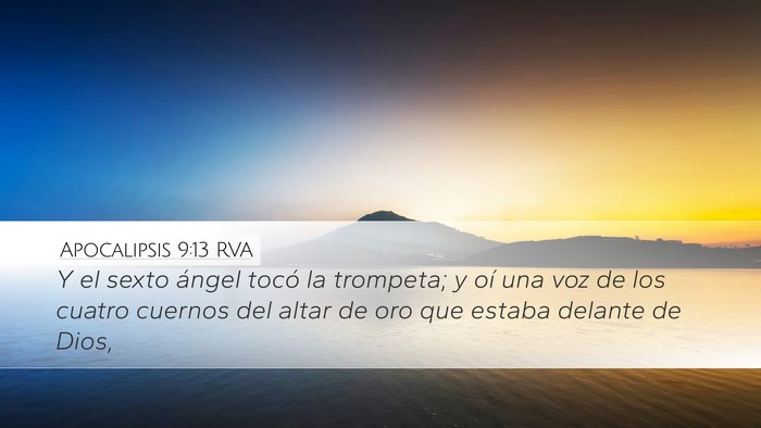 Apocalipsis 9:13 RVA Bible Verse Image