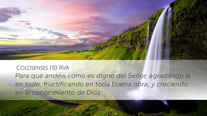 Colosenses 1:10 RVA Bible Verse Image