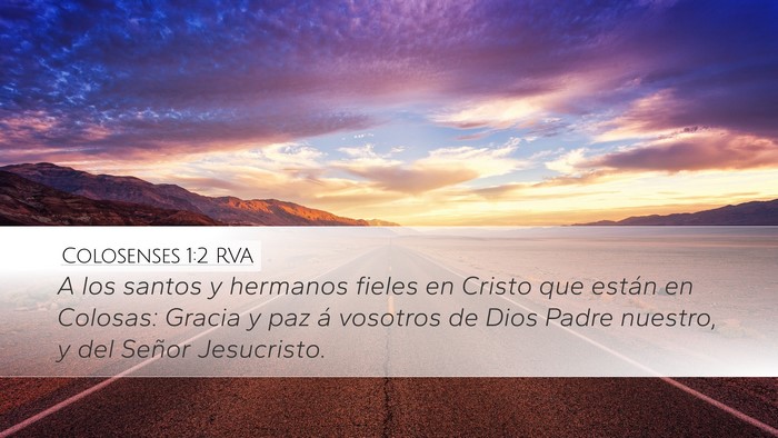 Colosenses 1:2 RVA Bible Verse Image
