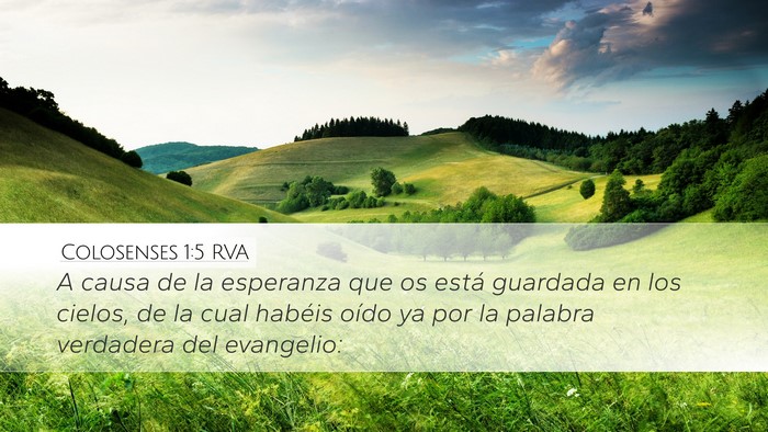 Colosenses 1:5 RVA Bible Verse Image