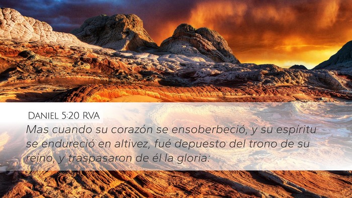 Daniel 5:20 RVA Bible Verse Image