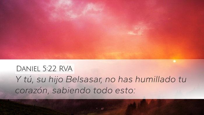 Daniel 5:22 RVA Bible Verse Image