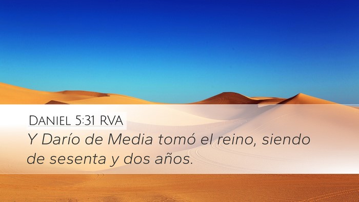 Daniel 5:31 RVA Bible Verse Image