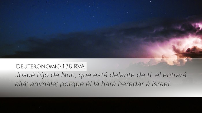 Deuteronomio 1:38 RVA Bible Verse Image
