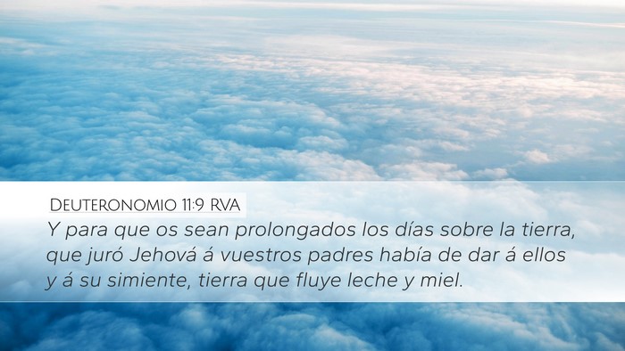 Deuteronomio 11:9 RVA Bible Verse Image