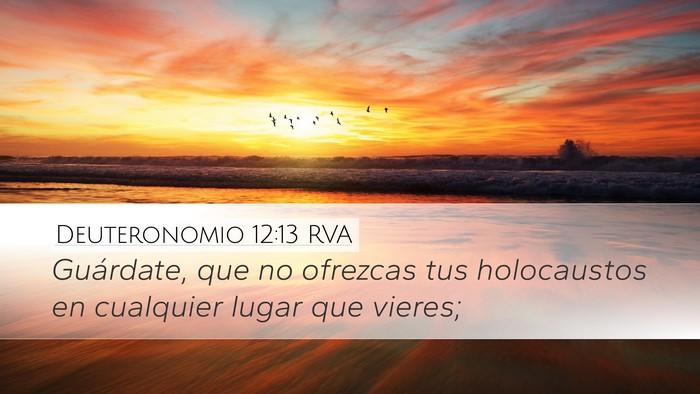 Deuteronomio 12:13 RVA Bible Verse Image