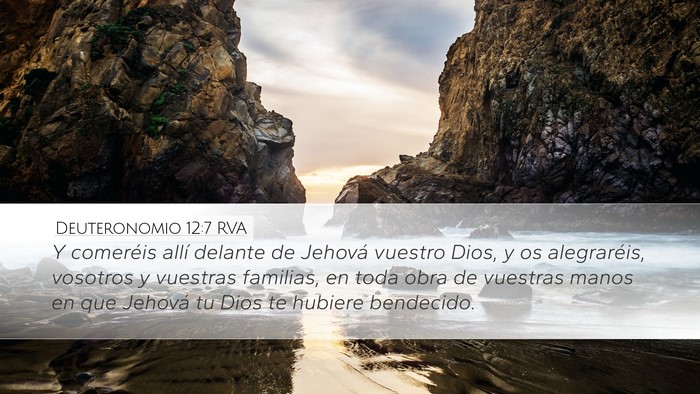 Deuteronomio 12:7 RVA Bible Verse Image