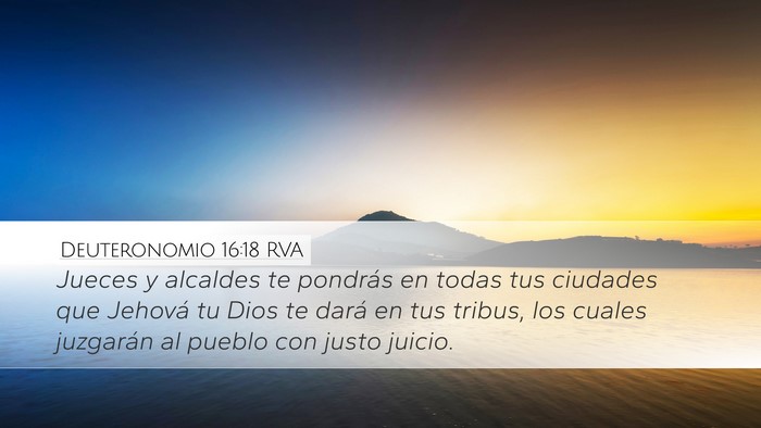 Deuteronomio 16:18 RVA Bible Verse Image