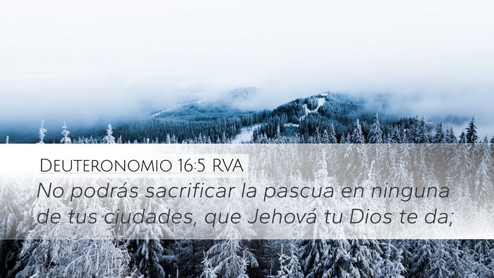 Deuteronomio 16:5 RVA Desktop Wallpaper - No podrás sacrificar la pascua en ninguna de tus - Desktop Bible Verse Wallpaper