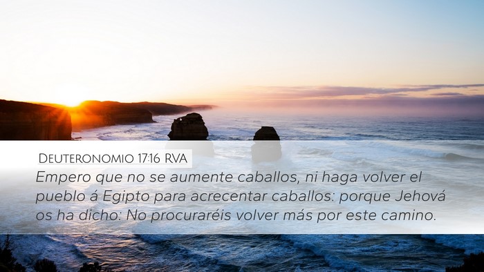 Deuteronomio 17:16 RVA Bible Verse Image