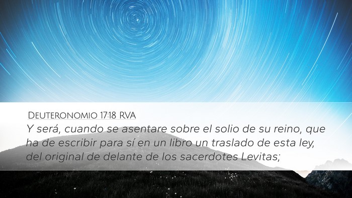 Deuteronomio 17:18 RVA Bible Verse Image