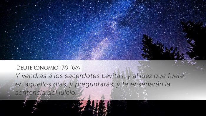 Deuteronomio 17:9 RVA Bible Verse Image