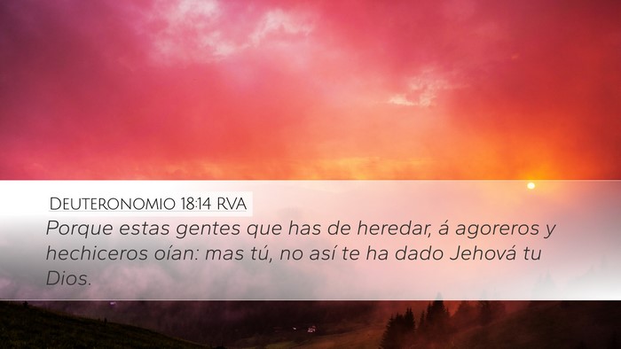Deuteronomio 18:14 RVA Desktop Wallpaper - Porque estas gentes que has de heredar, á - Desktop Bible Verse Wallpaper
