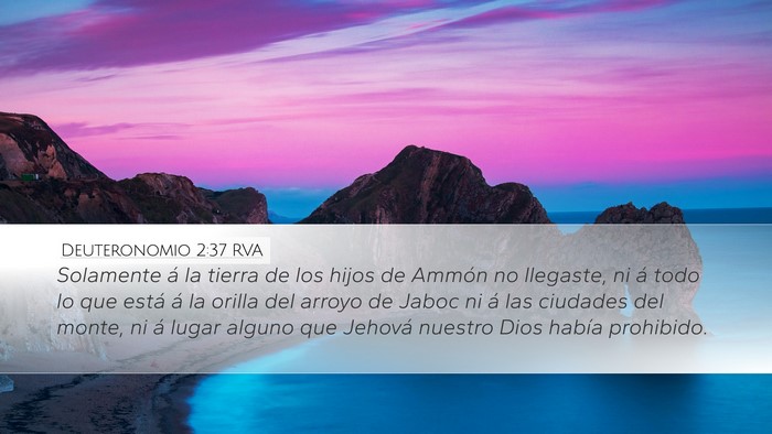 Deuteronomio 2:37 RVA Bible Verse Image