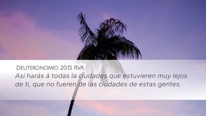 Deuteronomio 20:15 RVA Bible Verse Image