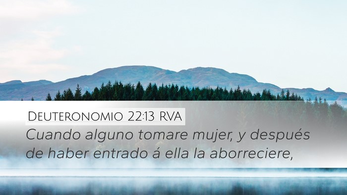 Deuteronomio 22:13 RVA Desktop Wallpaper - Cuando alguno tomare mujer, y después de haber - Desktop Bible Verse Wallpaper