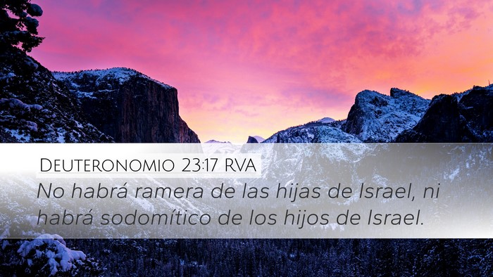 Deuteronomio 23:17 RVA Bible Verse Image