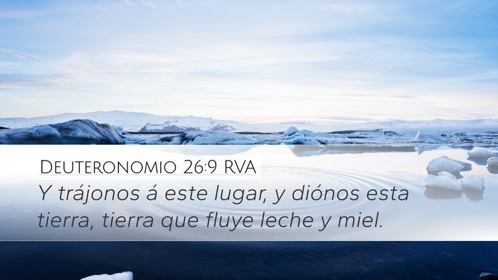 Deuteronomio 26:9 RVA Bible Verse Image