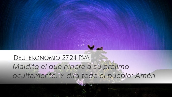 Deuteronomio 27:24 RVA Bible Verse Image