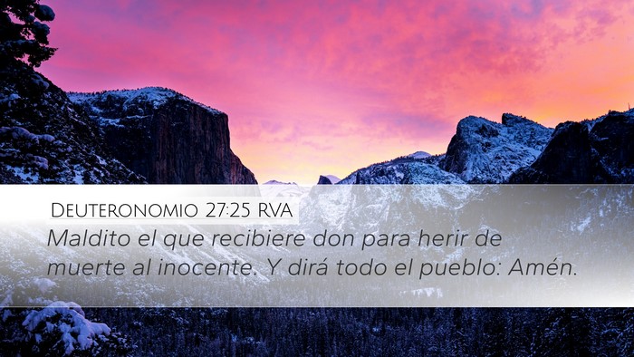 Deuteronomio 27:25 RVA Bible Verse Image