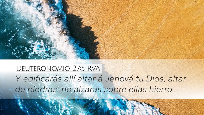 Deuteronomio 27:5 RVA Bible Verse Image